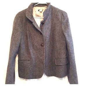 Jcrew gray wool blazer